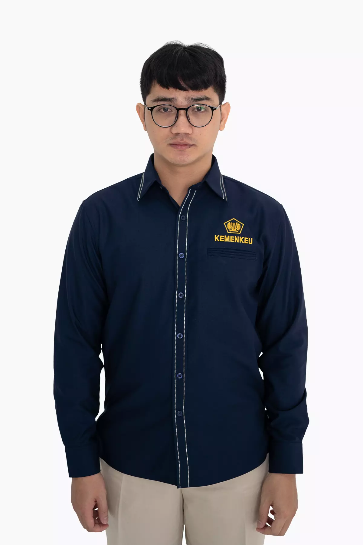 Kemeja Kemenkeu Pria - Navy